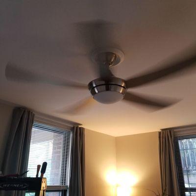 Fan installed