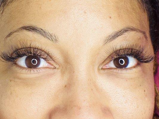 Classic eye lash extensions