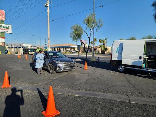 Sahara Ave Testing Site Las Vegas Nevada