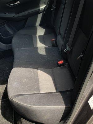 Interior of car that was charged extra $300 for cleaning!!