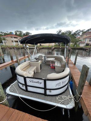 All Smiles pontoon boat