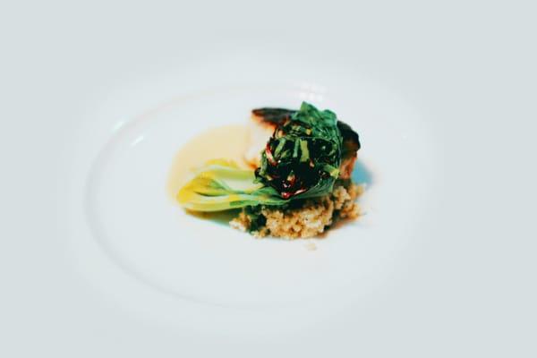 Bulger, Bok Choy, Striped Bass