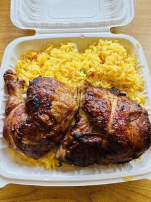 1/2 Rotisserie Chicken w/ Yellow Rice!