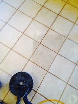 We also do tile cleaning