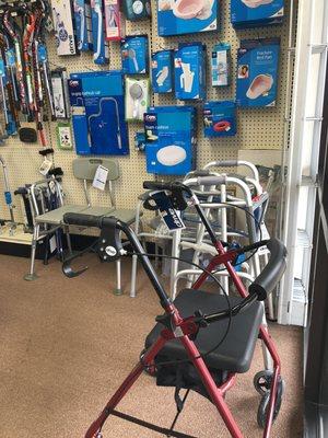 Mobility aids like canes,walkers,wheelchairs etc.