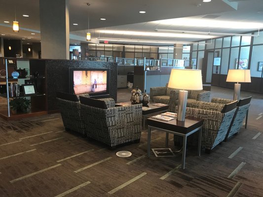 Waiting area at Cherapa Place CorTrust Bank in Sioux Falls, SD.