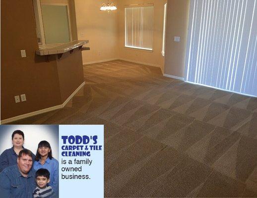 Carpet cleaning by Todd's Carpet & Tile Cleaning