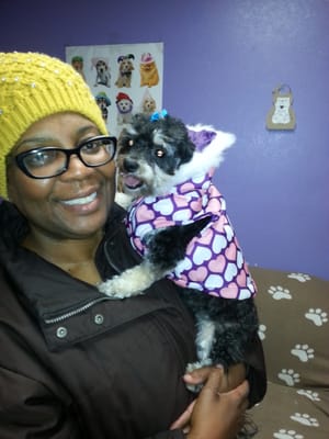 Lovely Imani and Mama ready for winter