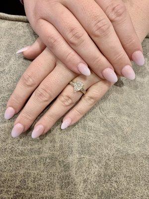 Ombré French tip acrylic full set