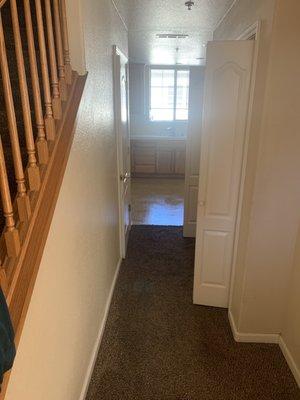 Hallway-cleaned by tenant