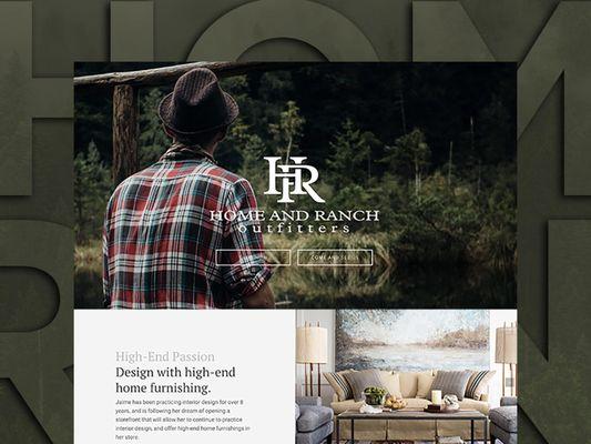 Home and Ranch Outfitters Website Design