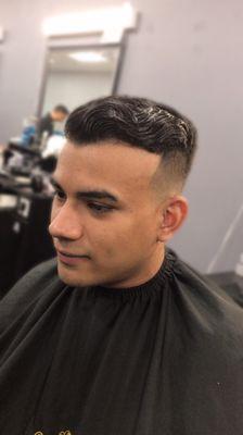 Mid fade styled at the end