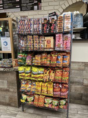 They had lots of imported snacks you won't find at the gas station.