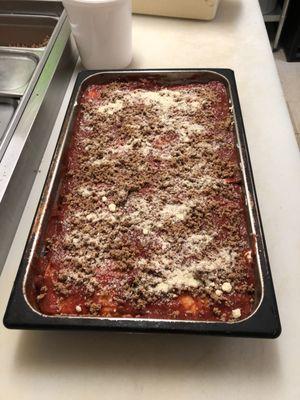 Homemade lasagna