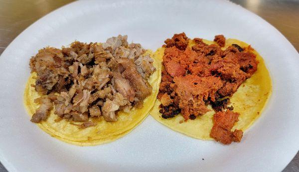 Suadero & chorizo tacos