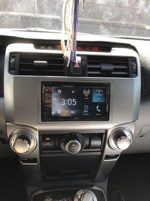 JVC deck with DVD/CD player. Super clean finish on my 2013 4runner