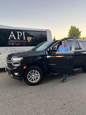 API Global Transportation of Sacramento's new Chevrolet Suburban added to the transportation fleet