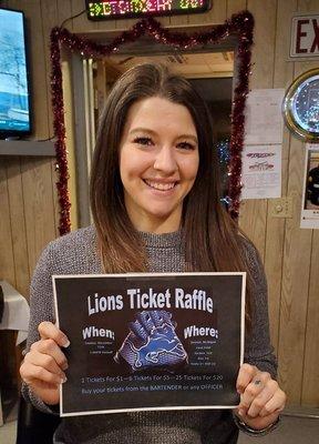 Our Lions ticket raffle winner!