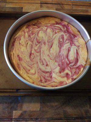 White Chocolate Raspberry Chsssecake