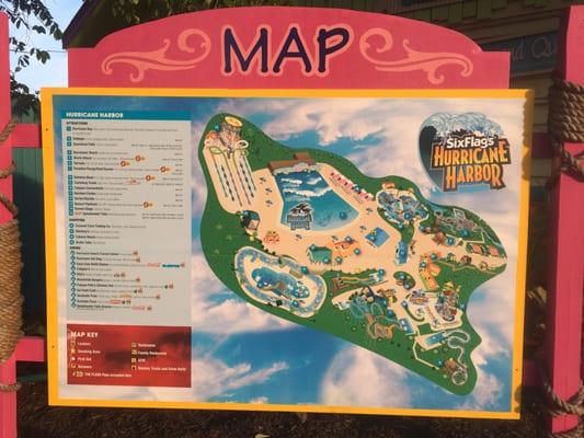 The waterpark section map! Hooray!