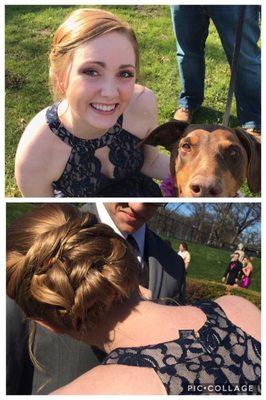 Prom hair and makeup that Brandy did!! (don't have any other close up pictures)