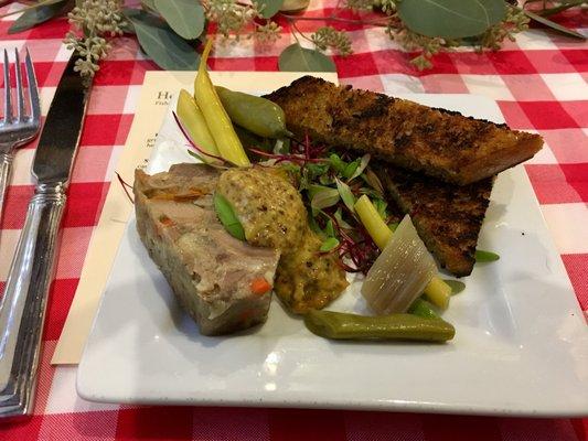 Turkey Terrine with Red Jacket Apricots (from their recent Farm-to-Table dinner, partnering with Hearth and Cellar )