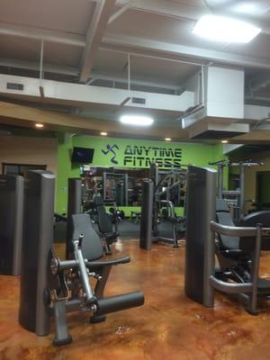 Inside gym