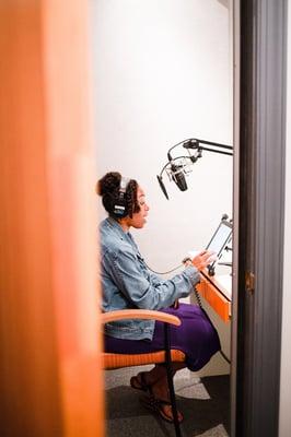 Professional voice actors narrate from our 8 fully-equipped audio booths.