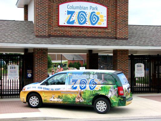 Columbian Park Zoo van wrap