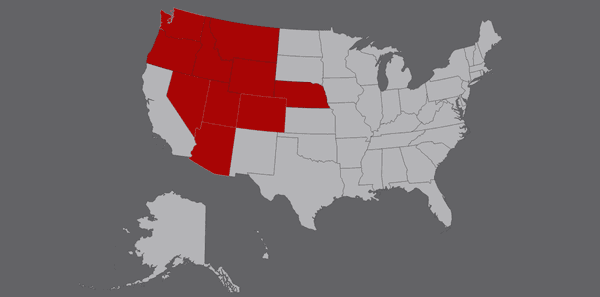 Advanced CO2 Systems Bulk CO2 Delivery Area Map