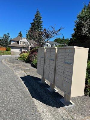 New mailboxes in place