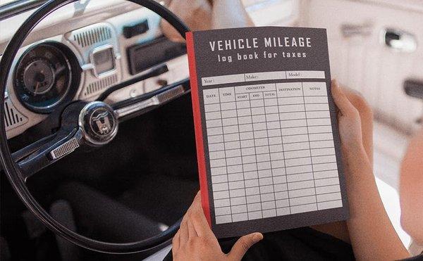 Log book for mileage.