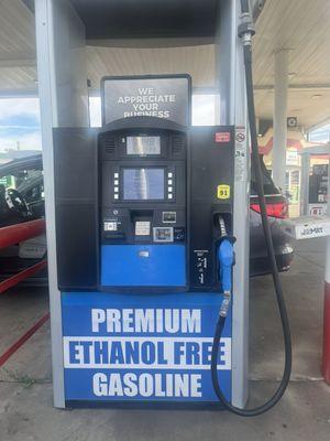 Ethanol free gasoline dispenser