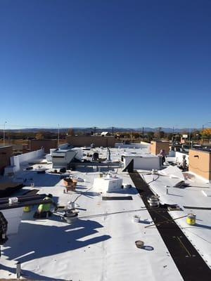 Comfort Inn Santa Fe, NM Roof replaced through insurance by Singh Contracting