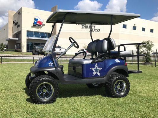 Custom Dallas Cowboy Golf Cart.  Call Today to build your Dream Cart!