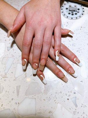 Gel acrylic tip manicure