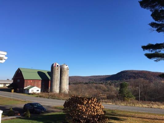 Great Views from the Deck. I took my coffee outside every morning for some fresh air and beautiful views of the Valley.