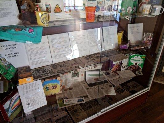 Girl Scout history on display.