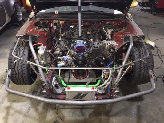 Custom front Nissan 240sx tube front LS