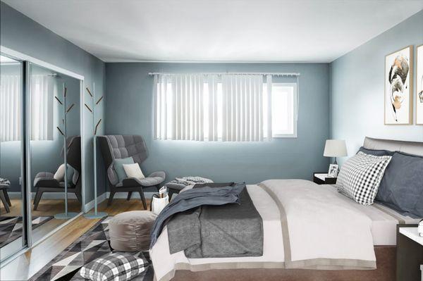 Virtual Staging of bedroom