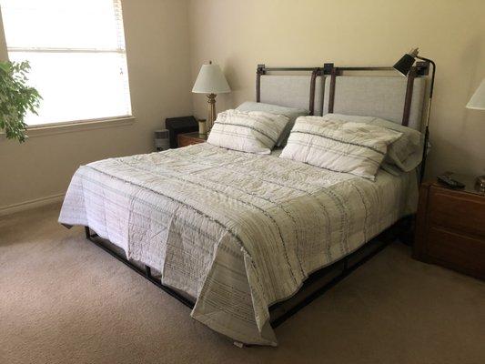 Hanging headboard & platform bed - Excellent Job