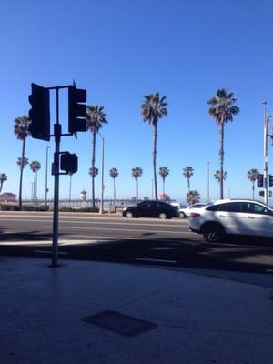 I'm front of cvs, view of the pier