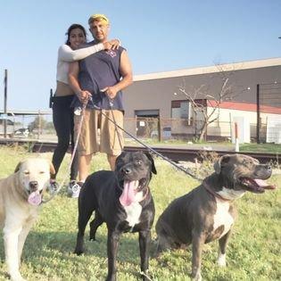 Us and the babies (From left to right) Buster, Shadow, and June