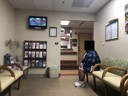 Monday, January 11, 2019: Barton Medical Imaging waiting room.