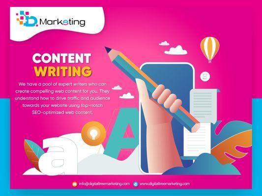 Digitaltree, a Marketing Solution to your content writing service requirements. We are providing content writing solutions to our clients.