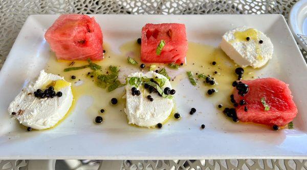 Watermelon & Goat Cheese Appetizer