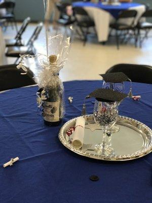 Table covers are available to rent during your event...we have many colors to choose from!