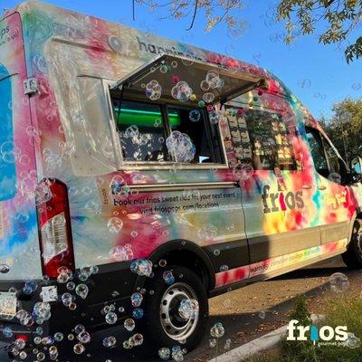 Sweet Ride van with bubble machine