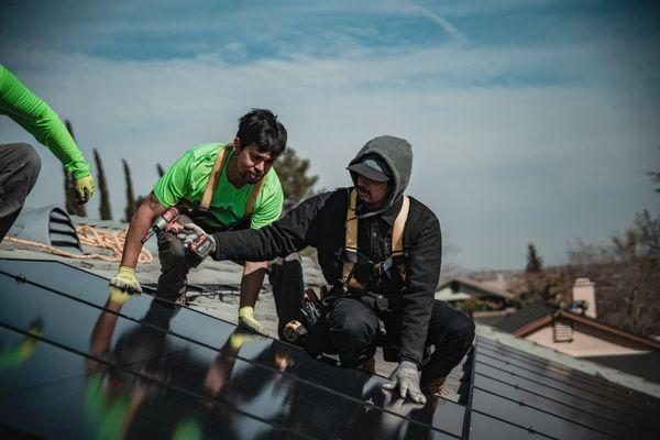 Solar pv rooftop installation