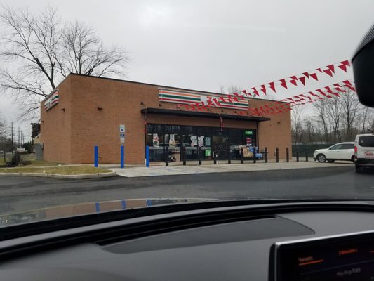 Brand new 7-11, right at the intersection of Bridgeboro and Hartford Roads.